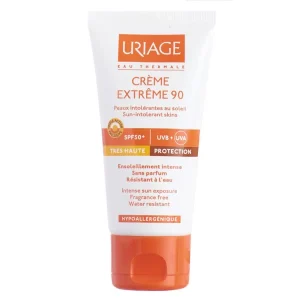 کرم ضد آفتاب بی رنگ پوست حساس Extreme 90 spf50 اوریاژ 50ml