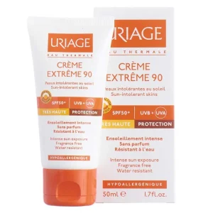 کرم ضد آفتاب بی رنگ پوست حساس Extreme 90 spf50 اوریاژ 50ml